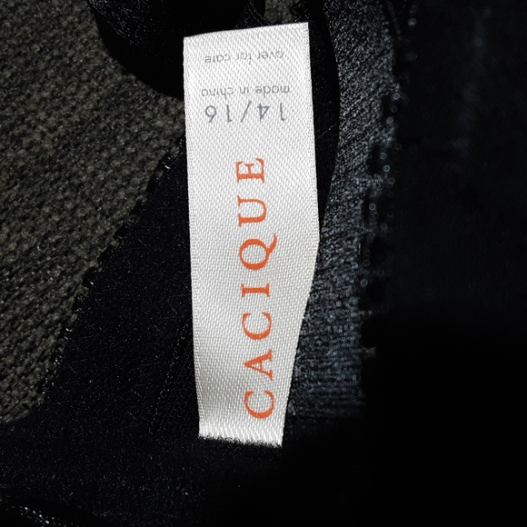 CACIQUE legant Red and Black Lace Bustier Corset Size 14/16 - Picture 2 of 11